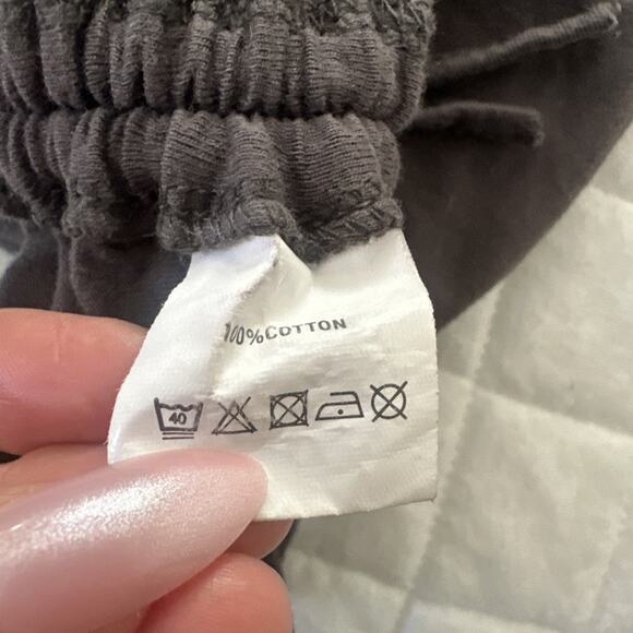 THE DOORS Dress Womens Medium Gray Sleeveless Ruched Santa Monica Graphic Retro - Picture 6 of 12